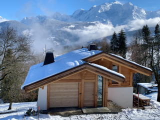 Chalet moderne Combloux / Megève 10-12 personnes avec vue panoramique sur le Mont Blanc / Sauna